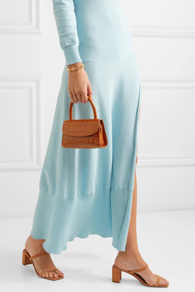 by far tan Mini Croc effect Leather Tote 1 683x1024 - Лучшие сумки коллекций весна-лето, в которые стоит инвестировать