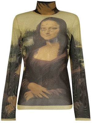 jean paul gaultier vintage sheer mona lisa top profile 1 - Кортни Кардашьян - 40! Вспоминаем лучшие образы 2019 года