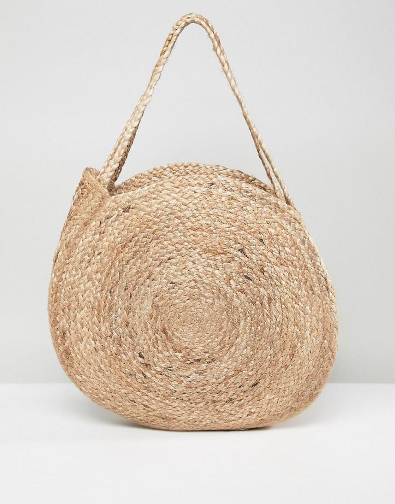 mango Beige Circular Straw Shoulder Bag In Natural 803x1024 - Соломенная сумка на каждый день: миф или реальность