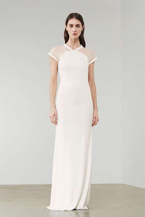 Victoria Beckham Sheer Panel Wedding Dress Z
